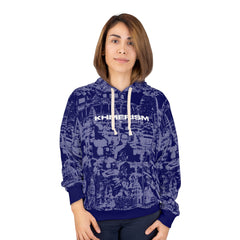 KHMERISM NAVY BLUE Unisex Pullover Hoodie