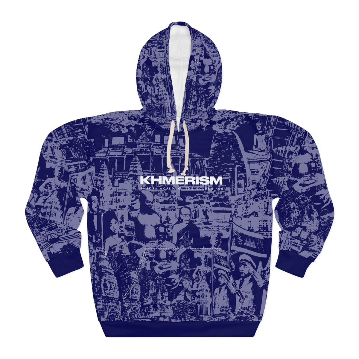 KHMERISM NAVY BLUE Unisex Pullover Hoodie