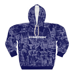 KHMERISM NAVY BLUE Unisex Pullover Hoodie