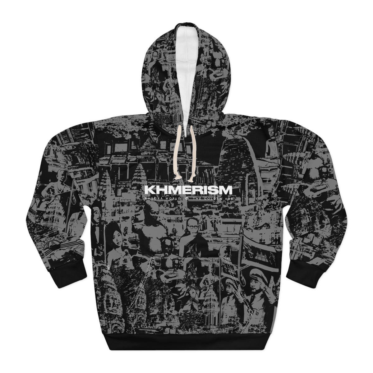 KHMERISM BLACK Unisex Pullover Hoodie